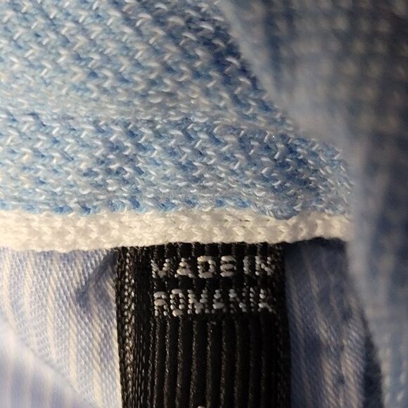 Ermenegildo Zegna Polo Shirt Mens Size M Blue Short Sleeve Cotton Preppy Work Go - Picture 8 of 11